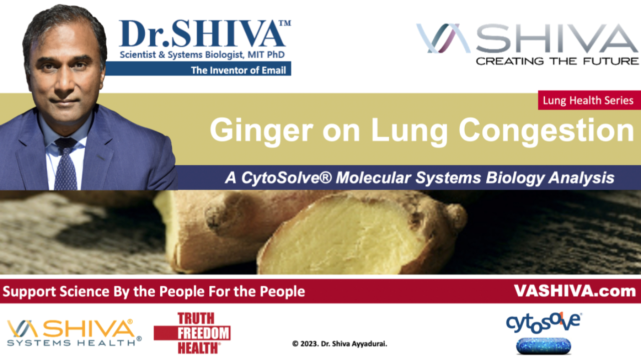 Dr.SHIVA™ LIVE: Ginger Reduces Lung Congestion