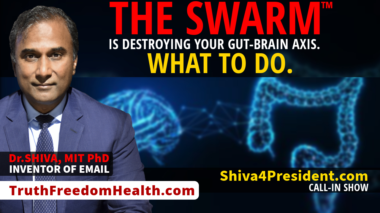 Dr.SHIVA™ LIVE: The SWARM™ is Destroying Your Gut-Brain Axis. What to DO.