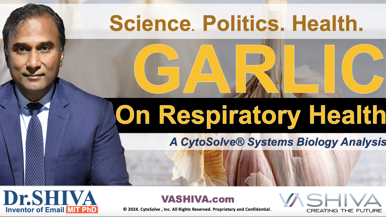 Dr.SHIVA™ LIVE: GARLIC - On Respiratory Health. Science. Politics. Health.