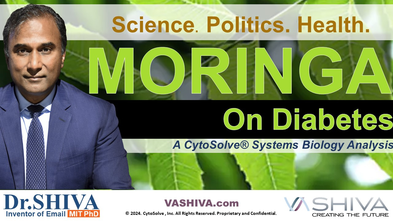 Dr.SHIVA™ LIVE: Moringa on Diabetes  @CytoSolve  Systems Analysis