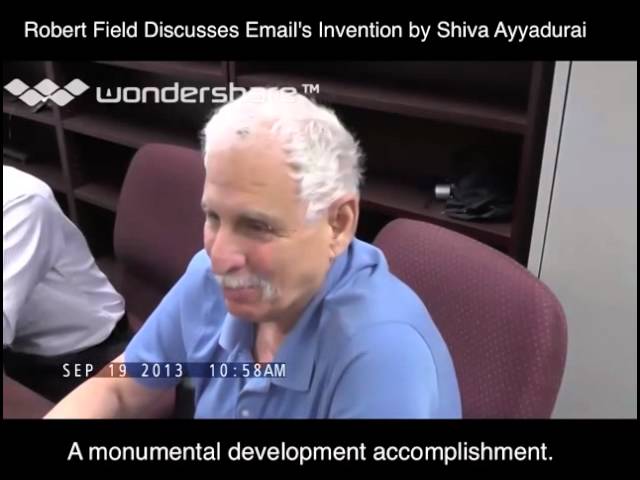 Dr. V.A. Shiva Ayyadurai's colleague Robert Field reminiscing on the invention of email by Shiva.