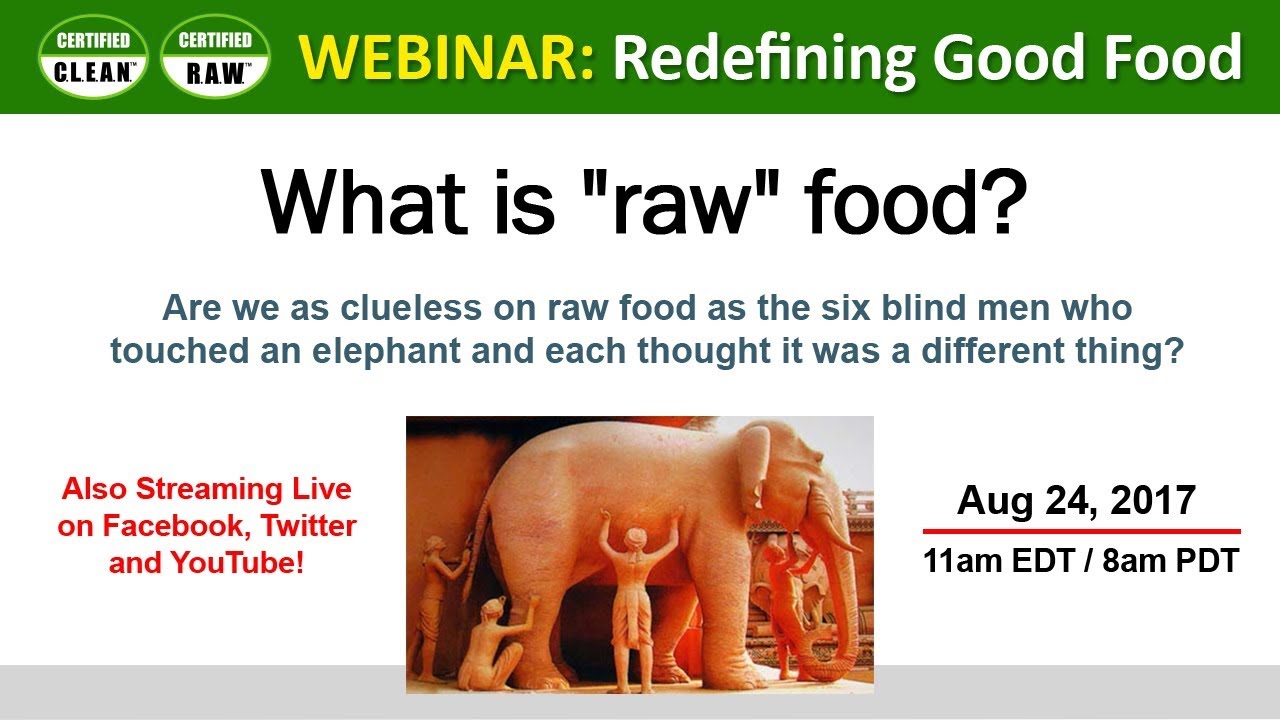 Redefining Good Food: Clean Food Certified Webinar by Dr. V.A. Shiva Ayyadurai