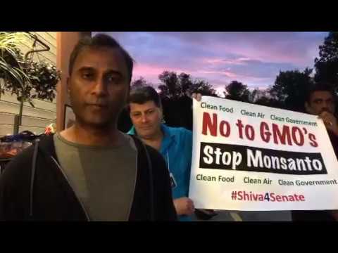 Shiva 4 Senate - First US Senate Candidate to Take on Monsanto