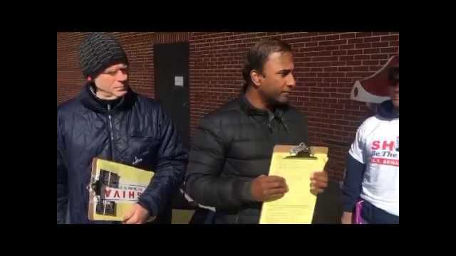 Collecting Signatures at Market Basket Outlets in Billerica, MA