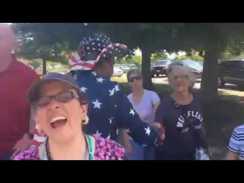 Dr. Shiva Ayyadurai at the July 4th Parade in Plymouth, MA