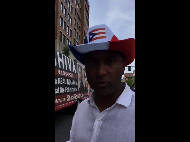 Lining up at Puerto Rican Day Parade in Boston, MA