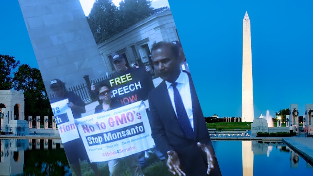 Dr. Shiva Ayyadurai at Bunker Hill Monument after Road Warrior Parade