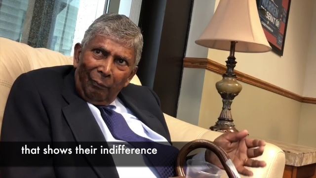 Dr. Shiva Ayyadurai's Dad's Sit-In Protest at Elizabeth Warren's Office
