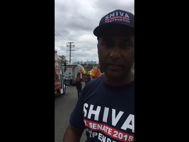 Dr. Shiva Ayyadurai at Columbus Day Parade 2018 in Boston