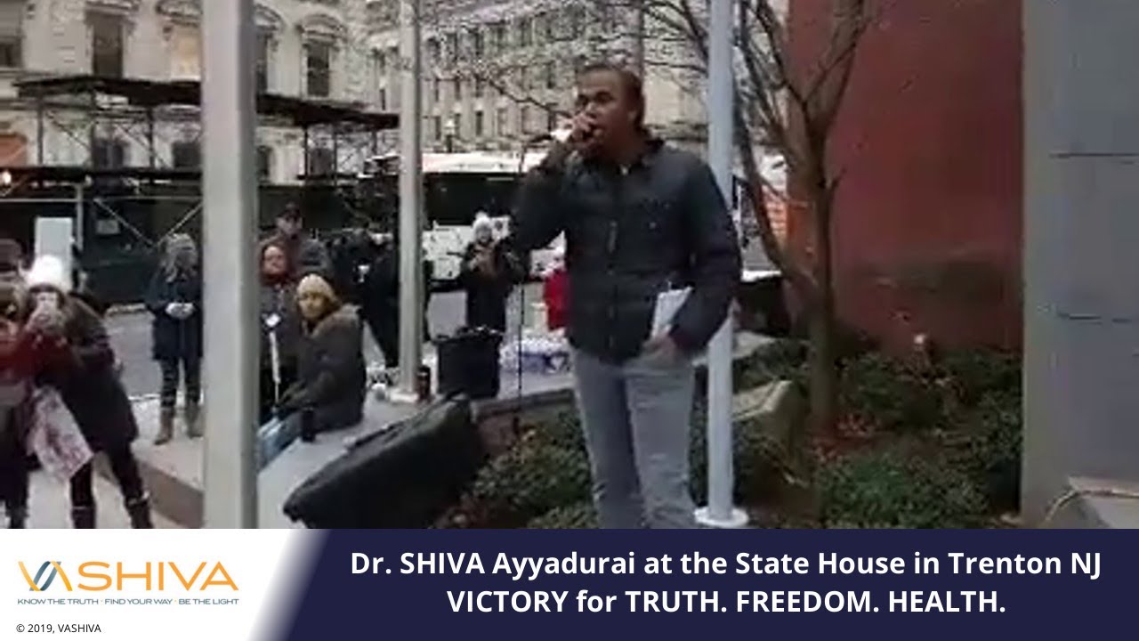 Dr. SHIVA Ayyadurai at the State House in Trenton NJ