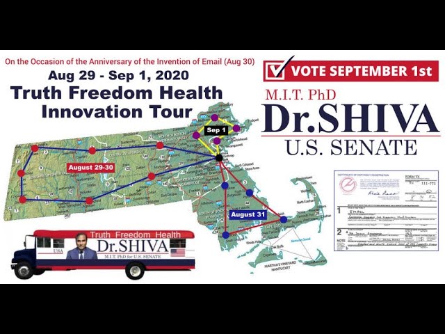 Truth Freedom Health Innovation Tour - Join Dr.SHIVA in 16 Cities Across Massachusetts