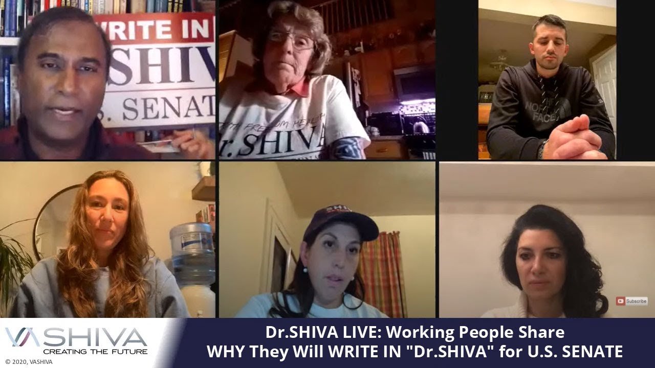 Dr.SHIVA LIVE: Working People Share WHY They Will WRITE IN Dr.SHIVA for U.S. SENATE