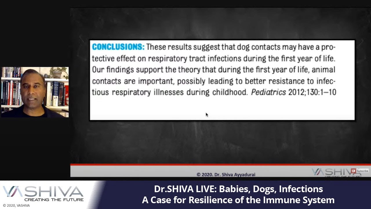 Dr.SHIVA LIVE: Babies, Dogs, Infections. A Case for Resilience of the Immune System.