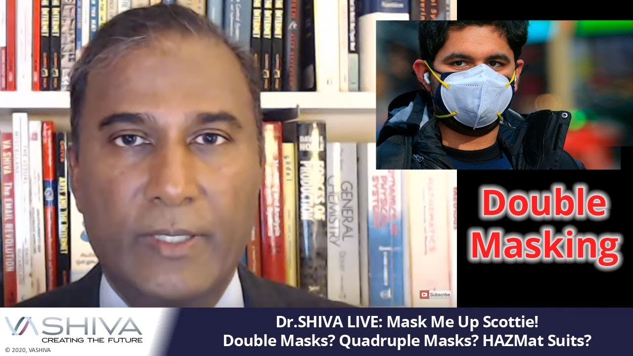 Dr.SHIVA LIVE: Mask Me Up Scottie! Double Masks? Quadruple Masks? HAZMat Suits?