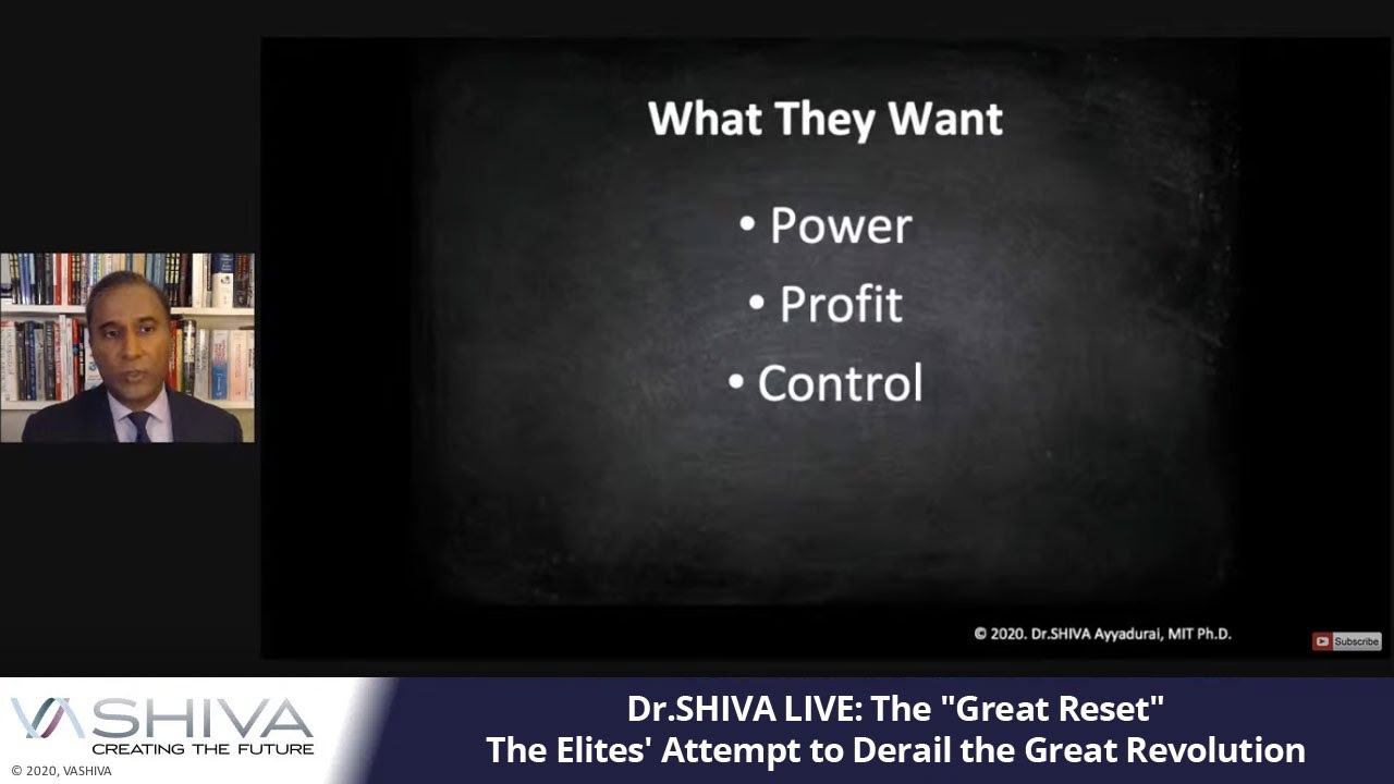 Dr.SHIVA LIVE: The Great Reset: The Elites' Attempt to Derail the Great Revolution