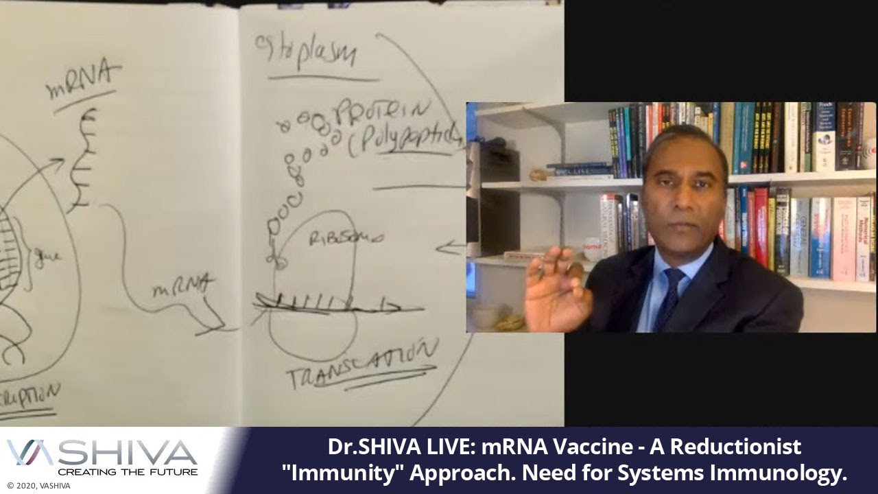 Dr.SHIVA LIVE: mRNA Vaccine - A Reductionist Immunity Approach. Need for Systems Immunology.