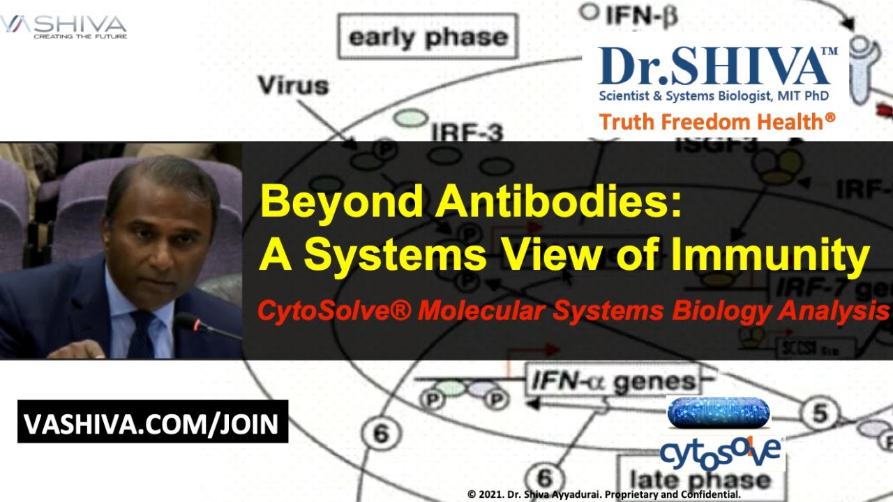 Dr.SHIVA LIVE: Beyond Antibodies: A Systems View of Immunity. CytoSolve Systems Biology Analysis.