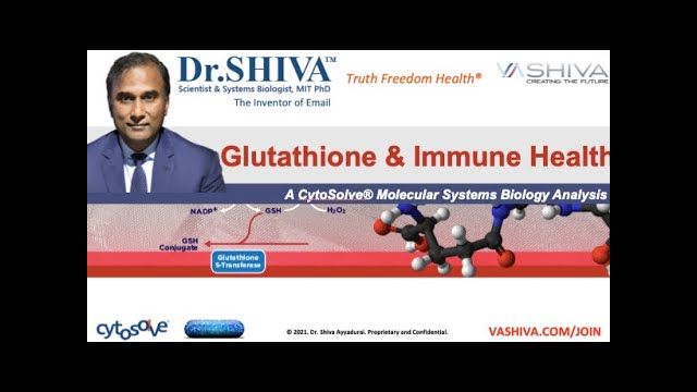Dr.SHIVA LIVE: Why Glutathione, Master Anti-Oxidant Boosts, Immunity. A CytoSolve Systems Analysis.