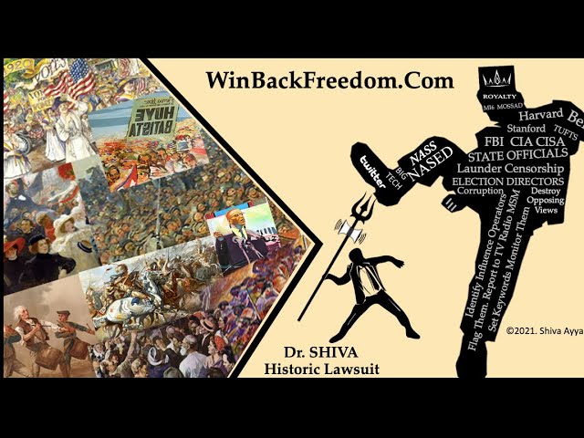 Dr.SHIVA LIVE: The Lawsuit Against Government & Twitter That Big Media Will NEVER Cover.