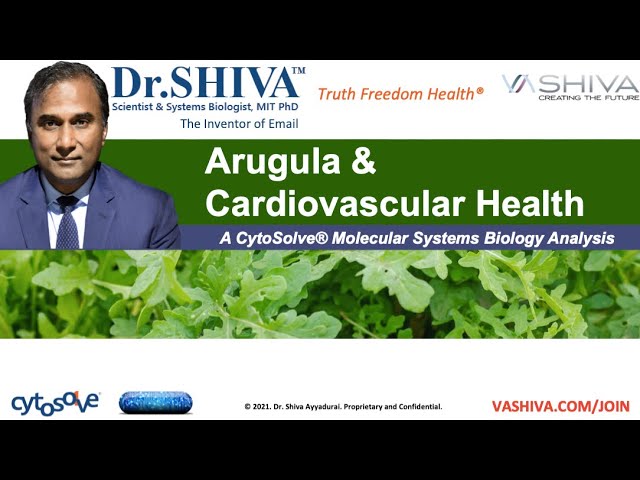 Dr.SHIVA LIVE: What Arugula Salad Can Do for Your Heart. A CytoSolve Analysis.