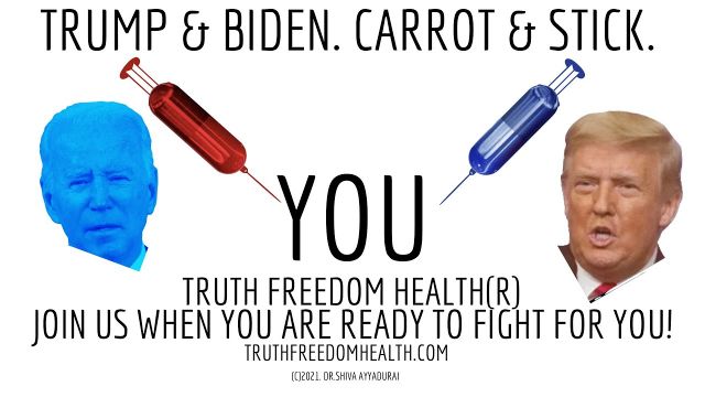 Dr.SHIVA LIVE: Trump & Biden. Carrot & Stick. Both Serve ONE Master. Are YOU Ready to Fight For You?