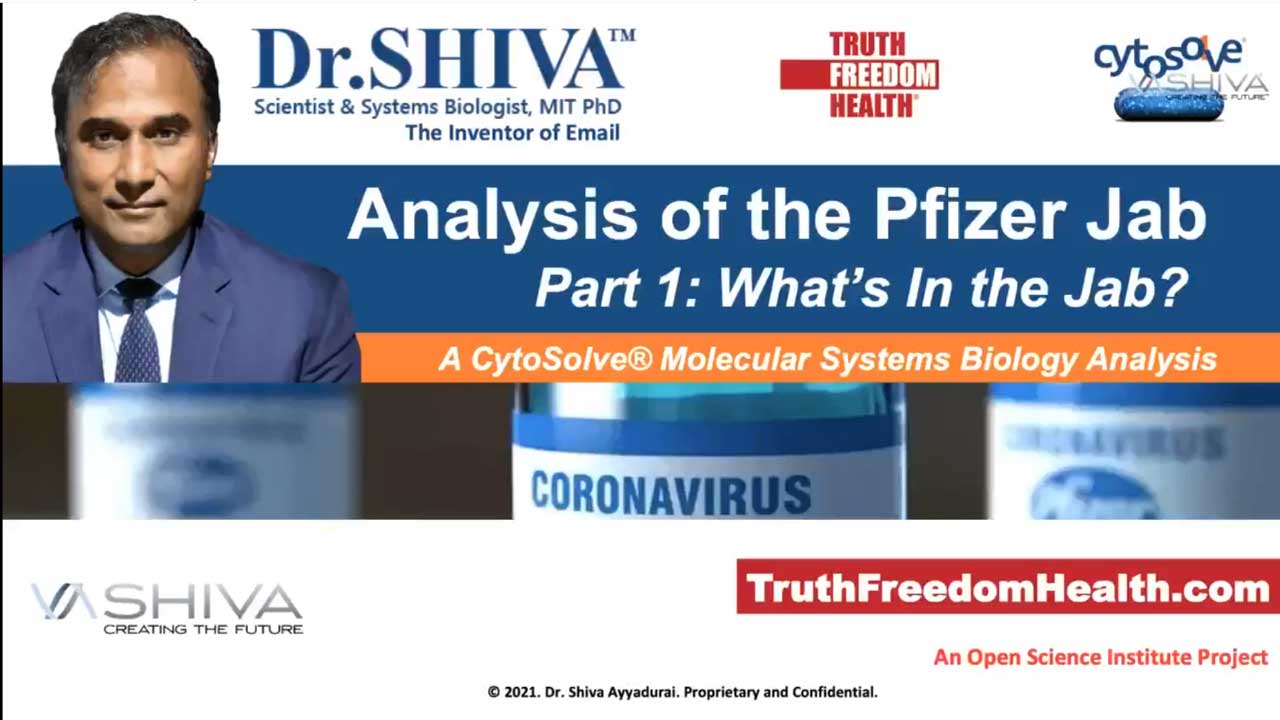 Dr.SHIVA LIVE: What's In Pfizer's mRNA Jab. Part 1 - Complete