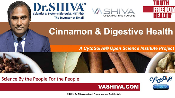 Dr.SHIVA LIVE: Does Cinnamon Affect Digestive Health? CytoSolve® Moleculer Systems Analysis.