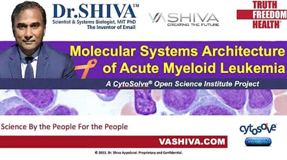 Dr.SHIVA LIVE: Molecular Systems Architecture of Acute Myeloid Leukemia (AML). CytoSolve® Open Science Institute Project.