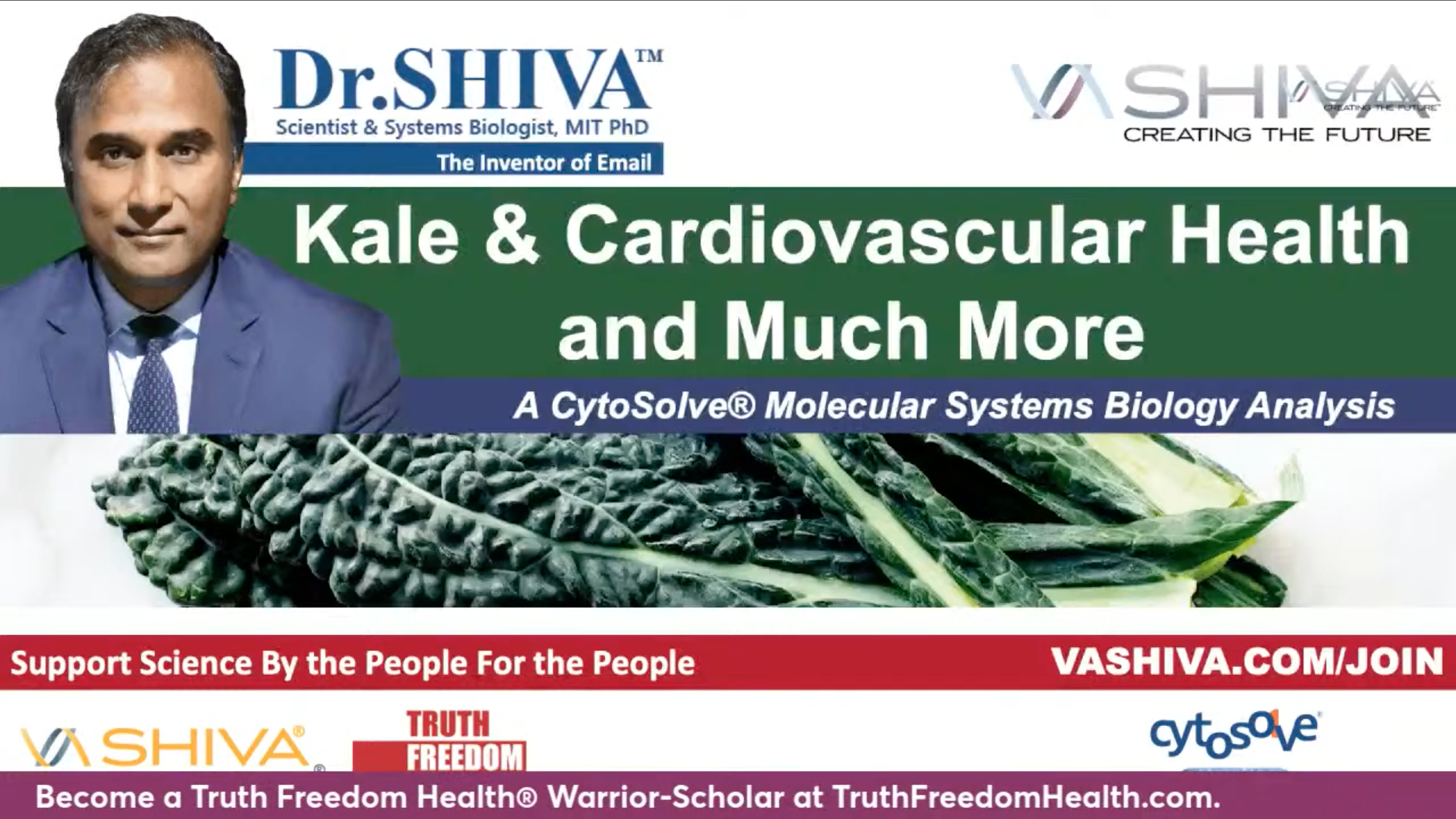 Dr.SHIVA LIVE: Kale & Cardiovascular Health and Much More.