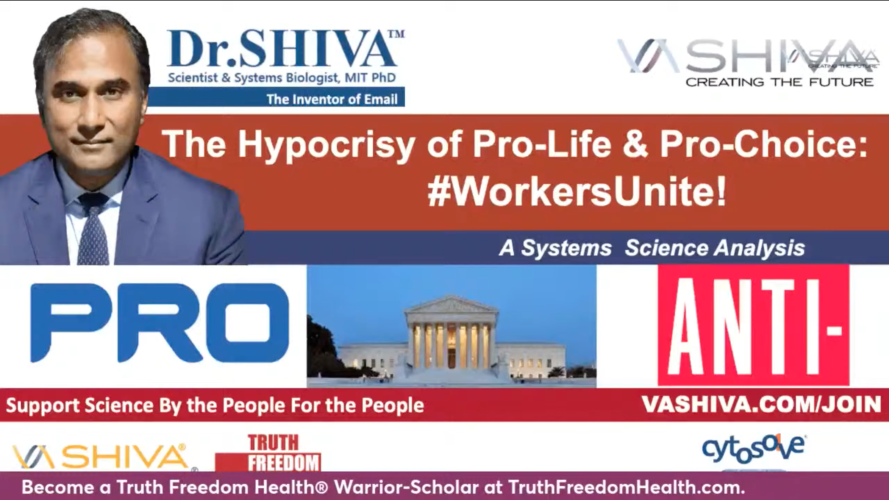 Dr.SHIVA LIVE: The Hypocrisy of Pro-Life and Pro-Choice. #WorkersUnite!