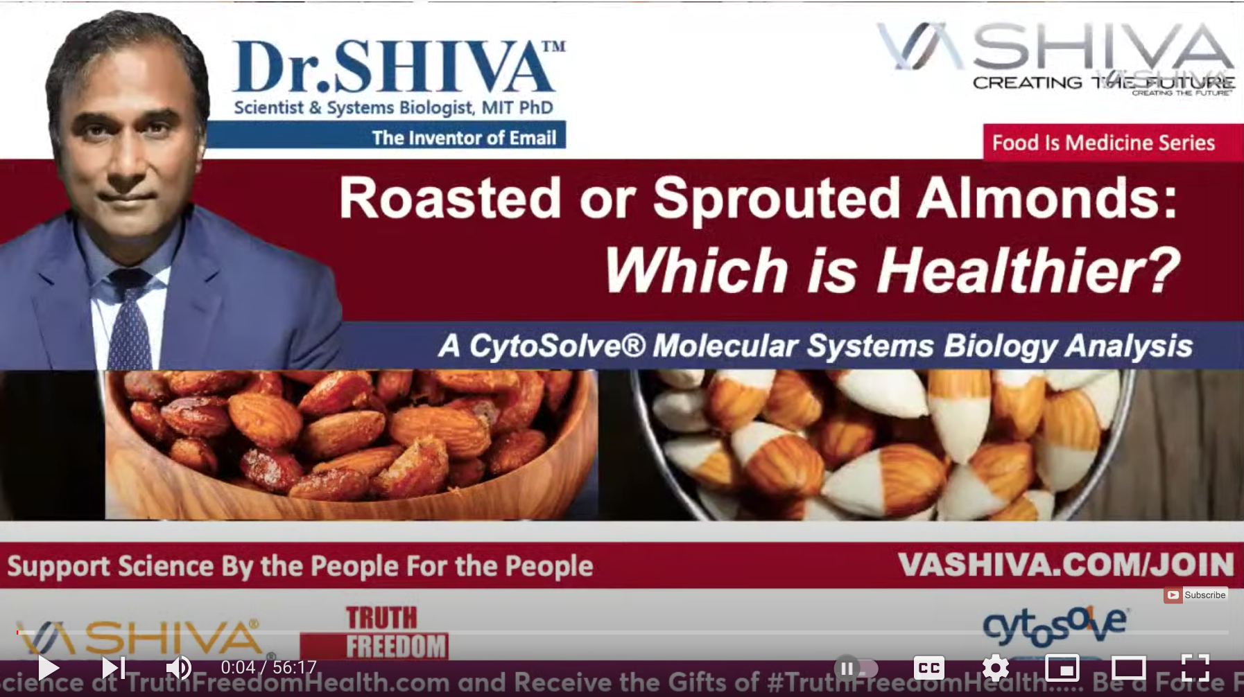 Dr.SHIVA LIVE: ROASTED vs. SPROUTED Almonds. Which is Healthier? Food Is Medicine Series.