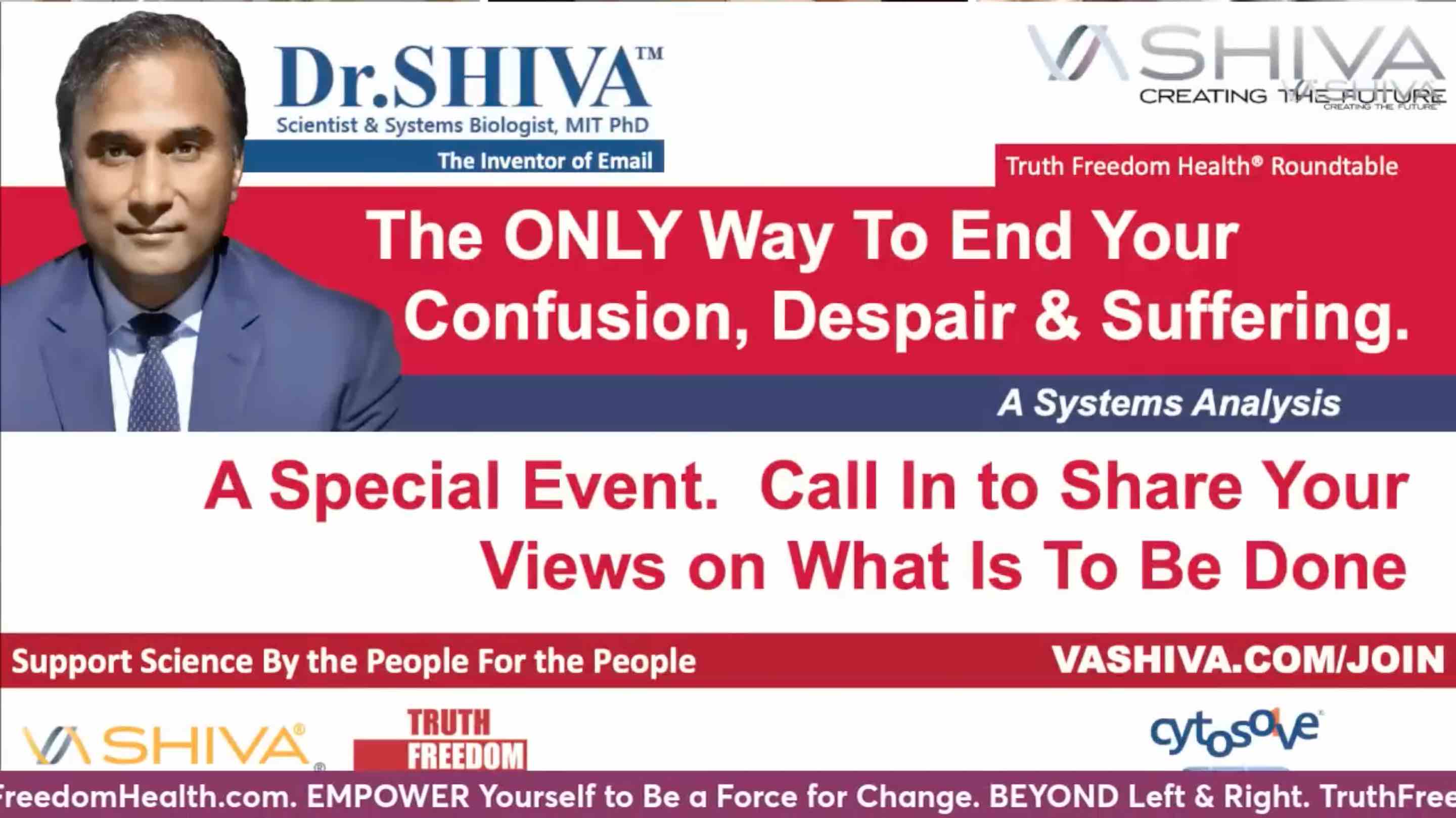 Dr.SHIVA LIVE: The ONLY Way To End Your Confusion, Despair & Suffering.