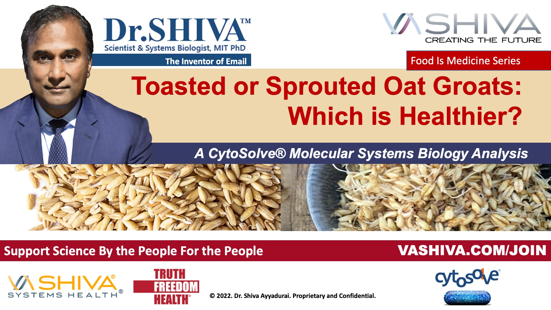Dr.SHIVA LIVE: Toasted or Sprouted Oat Groats - Which is Healthier?