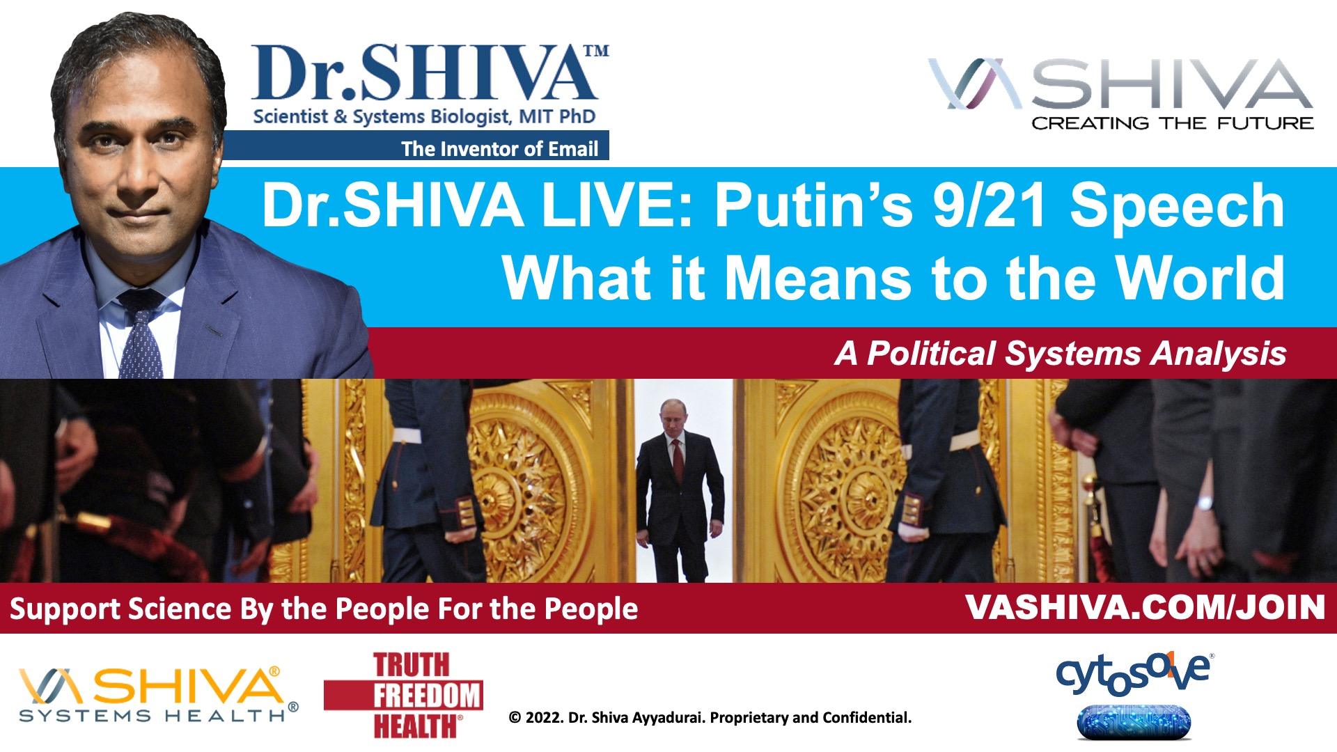 Dr.SHIVA LIVE: Putin’s 9/21 Speech - What it Means to the World
