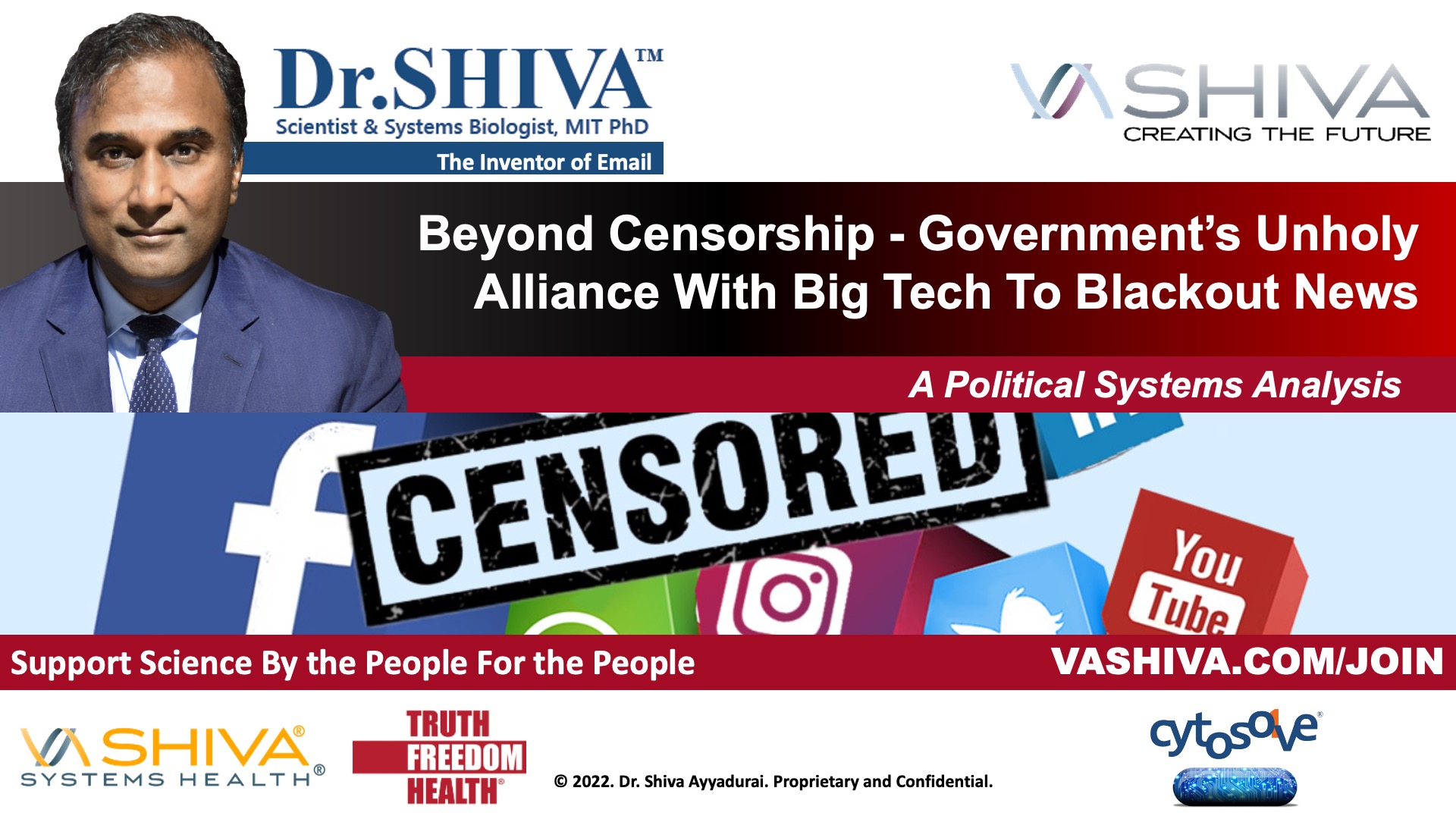 Dr.SHIVA LIVE: Beyond Censorship - Government's Unholy Alliance With Big Tech to Blackout News