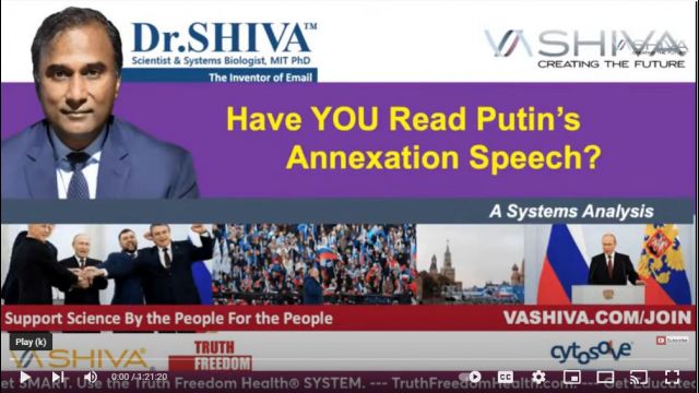 Dr.SHIVA LIVE: Have YOU Read Putin's Annexation Speech?
