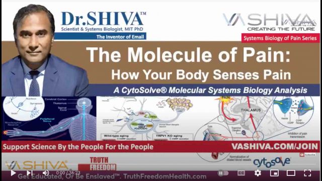 Dr.SHIVA LIVE: The Molecule of Pain: How YOUR Body Senses Pain.