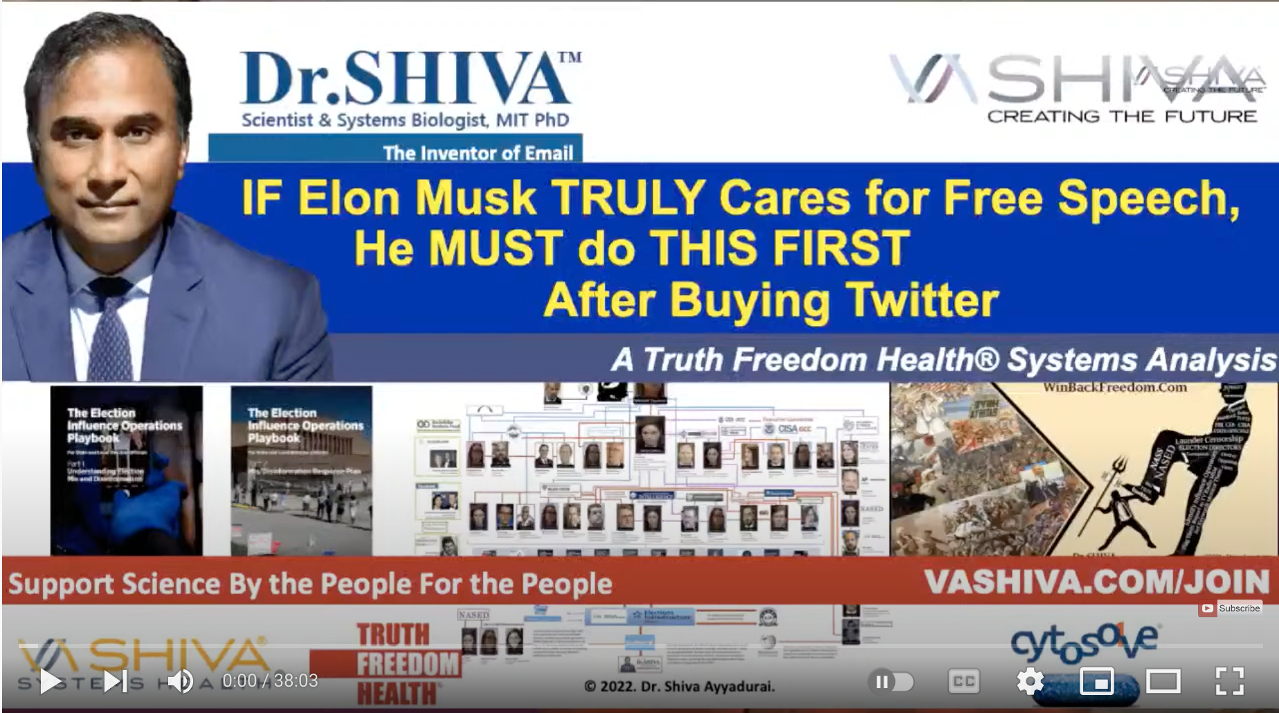 Dr.SHIVA LIVE: IF Elon Musk TRULY Cares for Free Speech, he MUST do THIS FIRST After Buying Twitter.