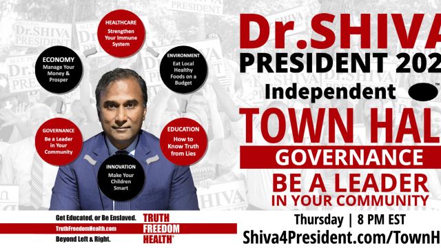 Dr.SHIVA TOWN HALL: Governance – Be A Leader In Your Community