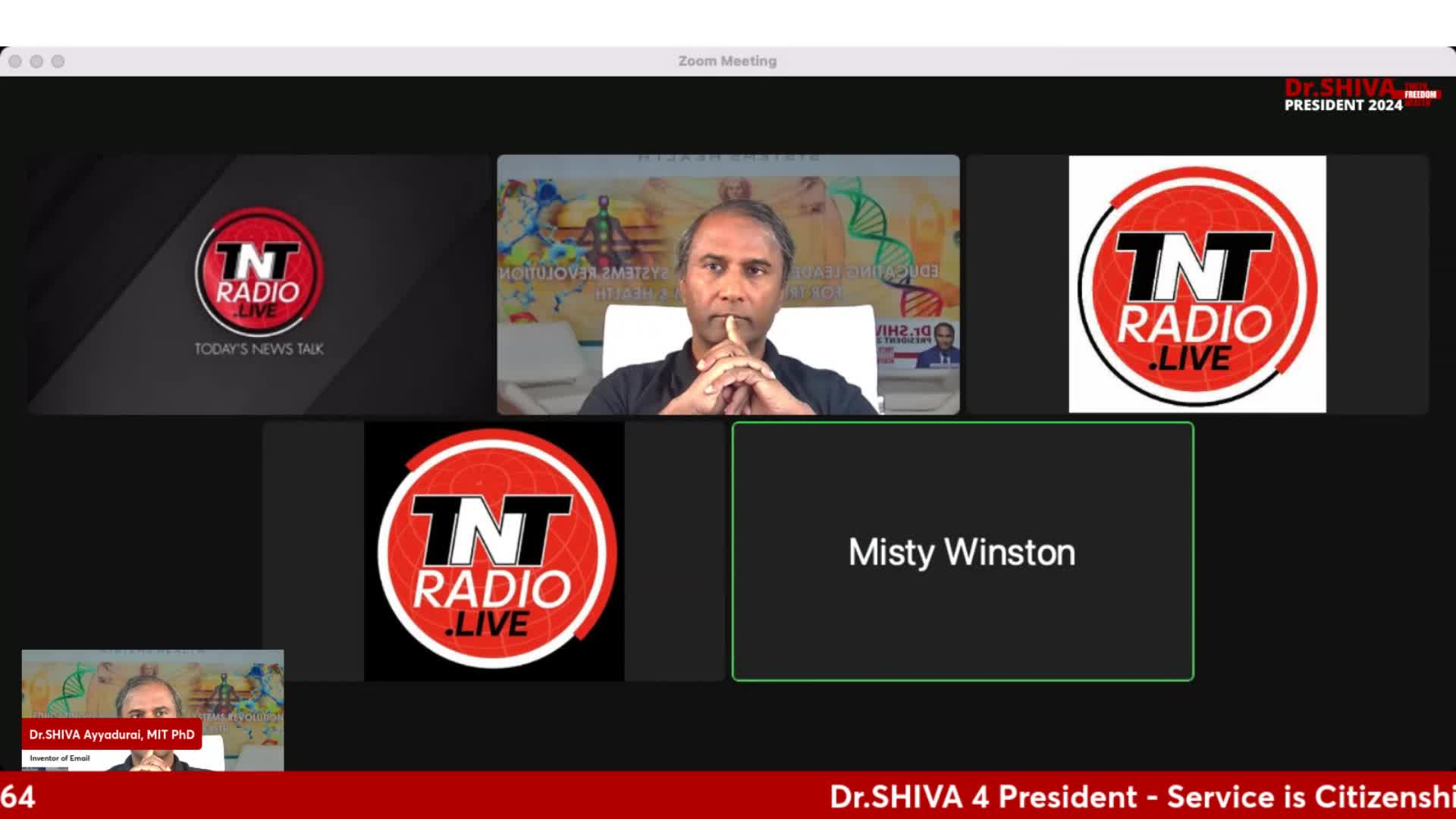 Dr.SHIVA™ LIVE - My Run For President Will Liberate Working People All Over The World - Feat. Misty Winston, TNT Radio