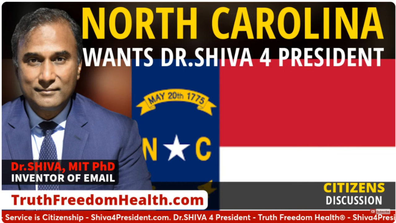 Dr.SHIVA™ LIVE: North Carolina Wants Dr. Shiva 4 President 2024!