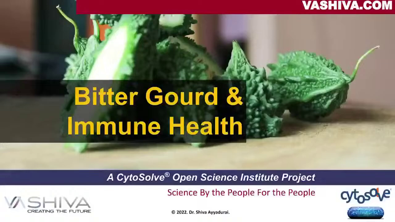 Dr.SHIVA™: Bitter Gourd on Immune Health @CytoSolve Systems Analysis(5/21)