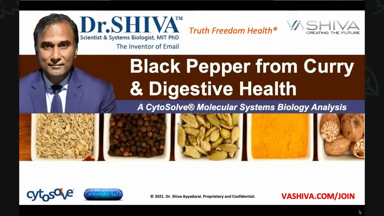 Dr.SHIVA™: Black Pepper on Digestion @CytoSolve® Systems Analysis(7/21)