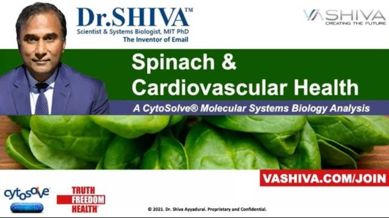Dr.SHIVA™: Spinach on Heart Health @CytoSolve® Systems Analysis(11/21)