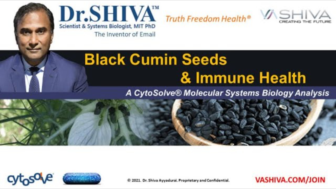 Dr.SHIVA™: Black Cumin on Immune Health @CytoSolve® Systems Analysis(8/20)