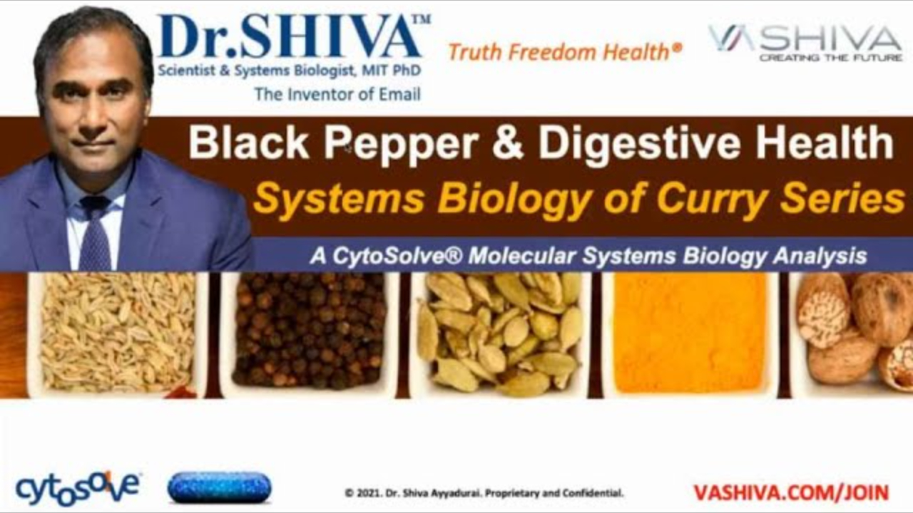 Dr.SHIVA™: Black Pepper on Digestion @CytoSolve® Systems Analysis(7/21)