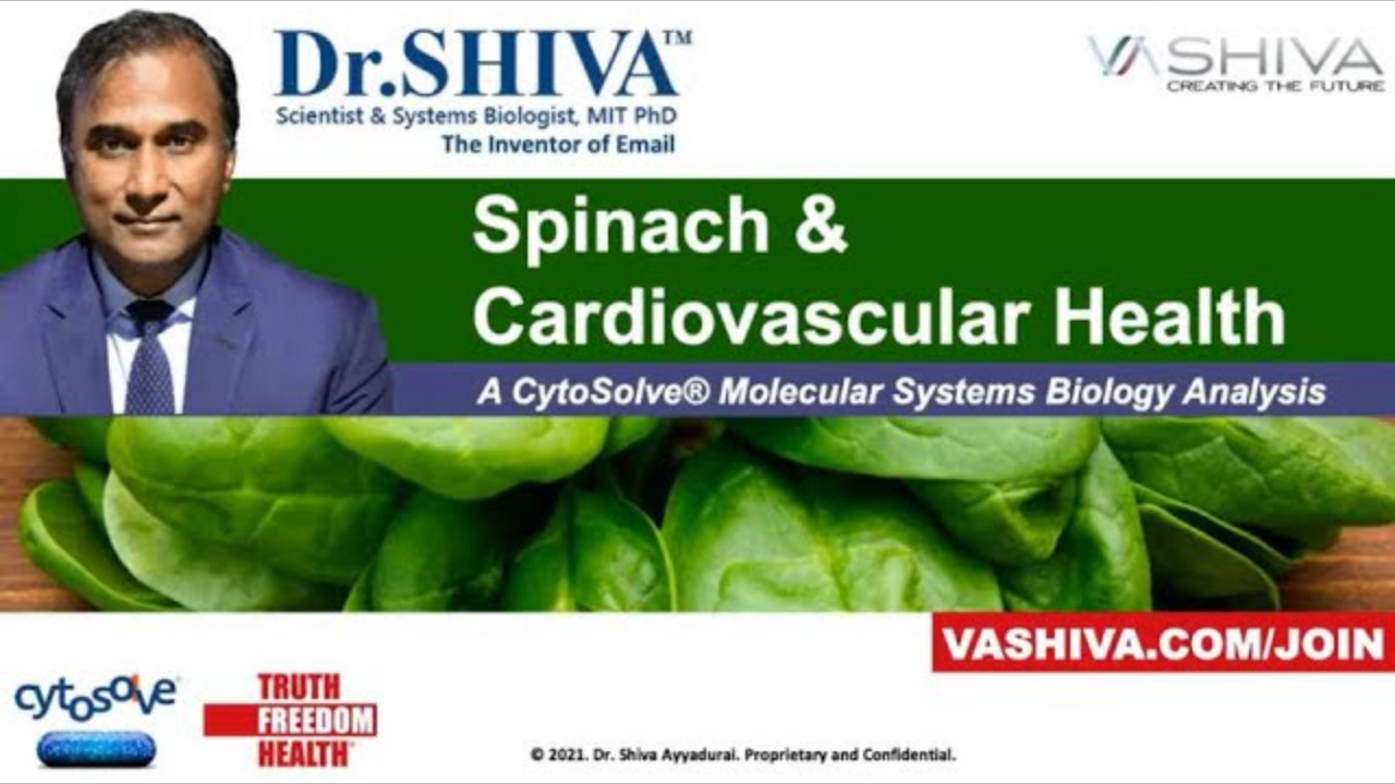 Dr.SHIVA™: Spinach on Heart Health @CytoSolve® Systems Analysis(11/21)