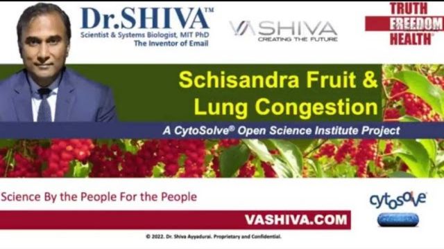 Dr.SHIVA™: Schisandra on Lung Health @CytoSolve® Systems Analysis(3/22)