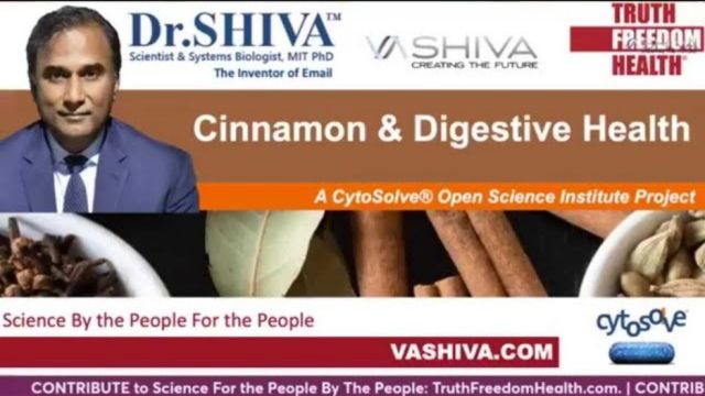 Dr.SHIVA™: Cinnamon on Digestive Health @CytoSolve® Systems Analysis(2/22)