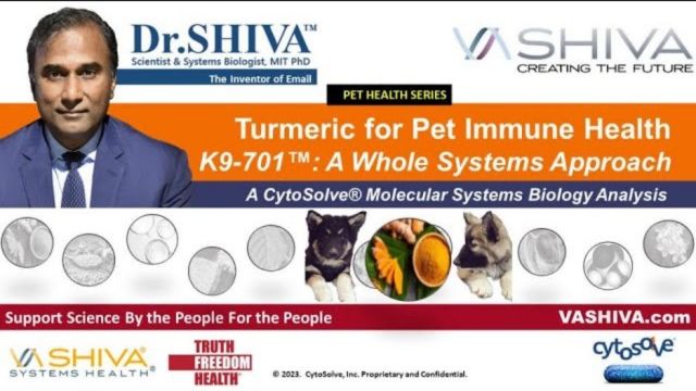 Dr.SHIVA™ LIVE - Turmeric for Pet Joint Health K9-701: Whole Systems Plan